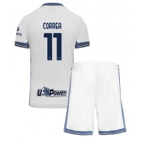 Camisa de Futebol Inter Milan Joaquin Correa #11 Equipamento Secundário Infantil 2024-25 Manga Curta (+ Calças curtas)